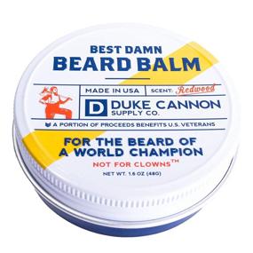 img 1 attached to 🧔 Duke Cannon Supply Co. Best Beard Balm: Redwood Scent (2 Pack), 1.6oz – Premium Men's Grooming Product