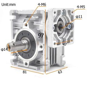 img 3 attached to Gearbox NMRV 030 Speed Reducer Ratio Power Transmission Products