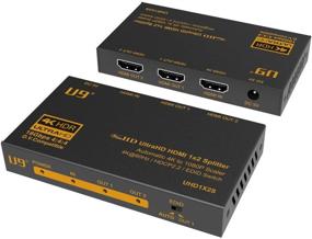 img 3 attached to 🔌 ViewHD UHD1X2S: 1x2 HDMI Splitter with 4K to 1080P Downscaler, 4K@60Hz, HDR & Dolby Vision, HDCP 2.2 - Buy Now