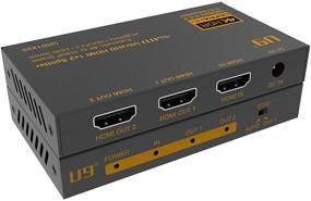 img 1 attached to 🔌 ViewHD UHD1X2S: 1x2 HDMI Splitter with 4K to 1080P Downscaler, 4K@60Hz, HDR & Dolby Vision, HDCP 2.2 - Buy Now
