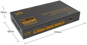 img 2 attached to 🔌 ViewHD UHD1X2S: 1x2 HDMI Splitter with 4K to 1080P Downscaler, 4K@60Hz, HDR & Dolby Vision, HDCP 2.2 - Buy Now