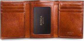 img 1 attached to Bosca Leather Double Trifold Wallet