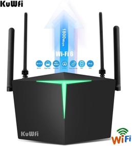 img 3 attached to 🚀 High-speed KuWFi WiFi 6 Gaming Router with Bitcoin Support, Beamforming, and Gigabit Ports for Home Office