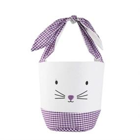 img 4 attached to Easter Basket Rabbit Bucket Canvas Cotton