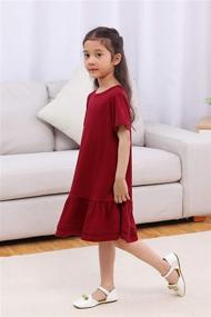 img 2 attached to 👗 Adorable GORLYA Toddler Casual Ruffle GOR1079 Girls' Clothing and Dresses: A Fashionable Delight for Your Little Princess