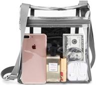 👜 fashionable clear f color stadium approved women's handbags & wallets: crossbody bags to complement your style logo