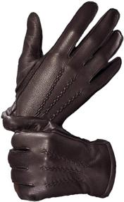 img 4 attached to 🧤 YISEVEN Deerskin Cashmere Handsewn Motorcycle Men's Gloves & Mittens: Premium Accessories for Style and Protection