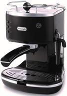☕️ delonghi eco310bk espresso machine, compact 10.2 x 9.1 x 11.8 inches, sleek black/stainless design logo