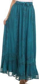 img 4 attached to 👗 Sakkas SK16319: Стильные регулируемые вышитые юбки для женской одежды