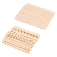 🪵 jj autumn premium birch wood wax applicator sticks - natural wooden spatulas for effortless hair removal with hard and soft wax (50 pcs large - 50 pcs small) logo