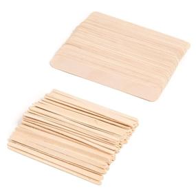 img 4 attached to 🪵 JJ Autumn Premium Birch Wood Wax Applicator Sticks - Natural Wooden Spatulas for Effortless Hair Removal with Hard and Soft Wax (50 pcs Large - 50 pcs Small)