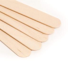 img 2 attached to 🪵 JJ Autumn Premium Birch Wood Wax Applicator Sticks - Natural Wooden Spatulas for Effortless Hair Removal with Hard and Soft Wax (50 pcs Large - 50 pcs Small)