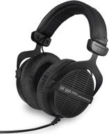 🎧 студийные мониторные наушники beyerdynamic dt 990 pro с открытой задней частью - ограниченное издание, на проводе (80 ом, черные) - восстановленные логотип