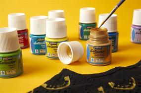 img 2 attached to PEBEO Setacolor Opaque Fabric Paint 45ml Bottle - Shimmering Gold Shade