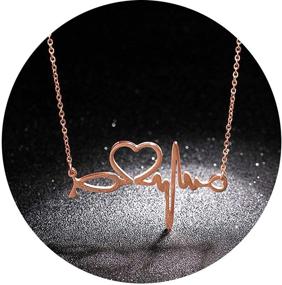 img 1 attached to 👩 Stainless Steel Stethoscope Necklace with EKG Heartbeat Pattern for Medical Professionals by SXNK7