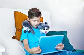 img 3 attached to 🧸 Soft Minecraft Plush Neck Pillow Toy with Soothing Purring Sounds - Perfect Comfort Gift for All Ages 3 and Up