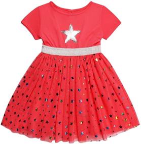 img 4 attached to DaniChins Girls Tutu Dress: Stunning 👗 Layered Tulle Sparkle Dress for Glamorous Girls