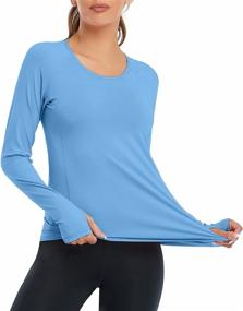 img 2 attached to 🏋️ VUTRU Women's Workout Long Sleeves T-Shirts: Breathable Running Shirt with Thumbhole | Sports Yoga Tops