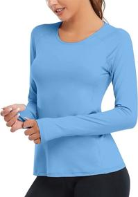 img 4 attached to 🏋️ VUTRU Women's Workout Long Sleeves T-Shirts: Breathable Running Shirt with Thumbhole | Sports Yoga Tops