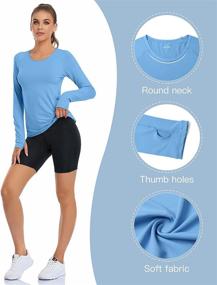 img 1 attached to 🏋️ VUTRU Women's Workout Long Sleeves T-Shirts: Breathable Running Shirt with Thumbhole | Sports Yoga Tops