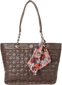 img 1 attached to Anne Klein Quilted East Russet Women's Handbags & Wallets for Totes