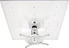 img 3 attached to 🔧 AMRDCP100KIT Adjustable Drop Ceiling Projector Mount, 2 x 2 ft, Easy Suspended Installation, White Finish