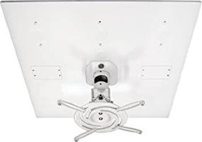 img 1 attached to 🔧 AMRDCP100KIT Adjustable Drop Ceiling Projector Mount, 2 x 2 ft, Easy Suspended Installation, White Finish