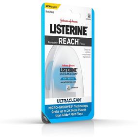 img 3 attached to Listerine Ultraclean Waxed Dental Floss | Shred-Resistant & Textured for Oral Care | Mint-Flavored | 30 yards