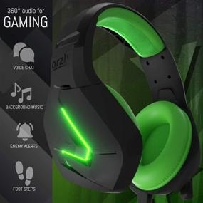 img 2 attached to Orzly Hornet RXH-20 Sagano Edition Gaming Headset: Ultimate Stereo Sound & Noise Cancelling Mic for PC, PS5, PS4, Xbox Series X/S, Xbox One, Nintendo Switch & Google Stadia
