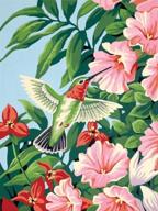 🖌️ ifymei hummingbird paint by numbers - fun diy canvas painting kit for kids, adults & beginners (16x20 inch) logo