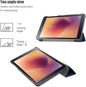 img 1 attached to 📱 ProCase Galaxy Tab A 8.0 2017 T380 T385 Case - Slim Light Smart Cover Stand for 8.0 inch Galaxy Tab A Tablet 2017 T380 T385 (Navy)