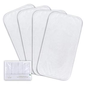 img 4 attached to 👶 The Peanutshell Washable and Reusable Waterproof Diaper Changing Pad Liners - 4 Pack Set for Changing Pad, Bassinet, or Crib