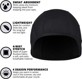 img 3 attached to GearTOP Skull Helmet Running Beanie Motorcycle & Powersports