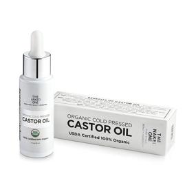 img 2 attached to 🌿 USDA Certified Organic Castor Oil for Natural Eyelash and Eyebrow Growth - Cold Pressed Serum for Hair Growth