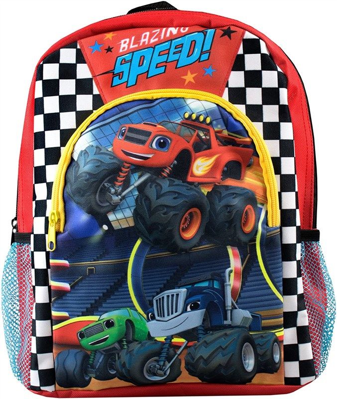 blaze monster machines kids backpack 로고