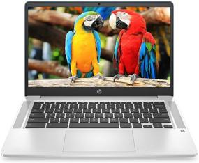 img 4 attached to 🌲 14-inch HD HP Chromebook, Intel Celeron N4000, 4GB RAM, 32GB eMMC, Chrome OS (14a-na0070nr, Forest Teal)