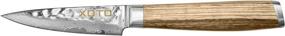 img 2 attached to 🔪 Premium 4-inch Damascus Chef's Paring Knife by XOTO