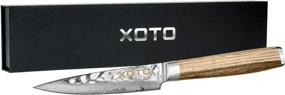 img 3 attached to 🔪 Premium 4-inch Damascus Chef's Paring Knife by XOTO