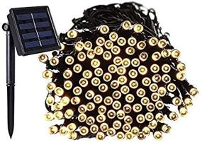 img 4 attached to 🌞 72ft 200 LED Solar String Lights Waterproof Outdoor Fairy Lights for Garden, Fence, Trees, Xmas, Holiday, Party, Patio (Warm White)