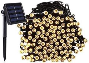 img 1 attached to 🌞 72ft 200 LED Solar String Lights Waterproof Outdoor Fairy Lights for Garden, Fence, Trees, Xmas, Holiday, Party, Patio (Warm White)