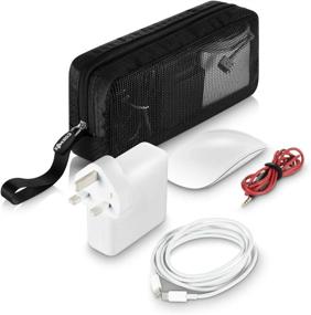 img 1 attached to CM Travel Cable Organizer Case Bag: Portable Accessory Storage for Laptop, Mouse, Power Bank, USB, Charger, and More!