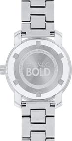 img 1 attached to 💎 Потрясающие женские часы Movado BOLD Iconic из нержавеющей стали с солнечным циферблатом, серебристо-серые (3600433)