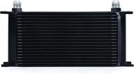 🔥 mishimoto mmoc-19bk universal 19 row black oil cooler - enhanced seo logo