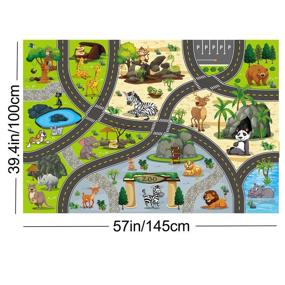 img 1 attached to VANTIYAUS Playmat Educational Animal Activity