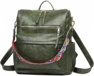 🎒 women's leather backpack satchel - stylish handbag and wallet with spacious capacity logo