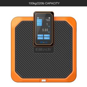 img 1 attached to 📦 Elitech SRL-100 HVAC Scale: Advanced 220 LB Lightweight Refrigerant Scale with Portable Hidden Remote and Touch Screen Display