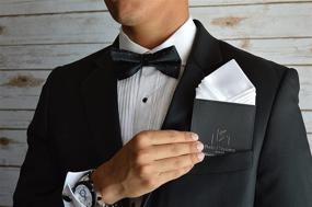 img 2 attached to 🔥 Stunning White Pocket Squares - Elevate Your Style with Miami Aspen!