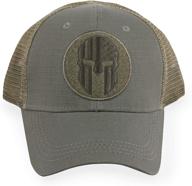 upgrade your style with the highland tactical spartan trucker mesh hat logo