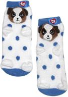 🧦 cozy and adorable beanie girls plush slipper socks: perfect addition to girls' clothing collection logo