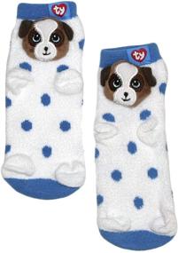 img 4 attached to 🧦 Cozy and Adorable Beanie Girls Plush Slipper Socks: Perfect Addition to Girls' Clothing Collection